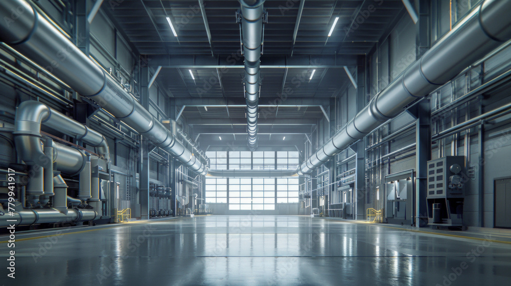 A high-end air filtration system designed to provide clean and safe air in various industrial settings, including factories and warehouses