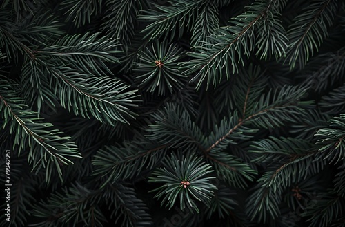 a close up of pine needles