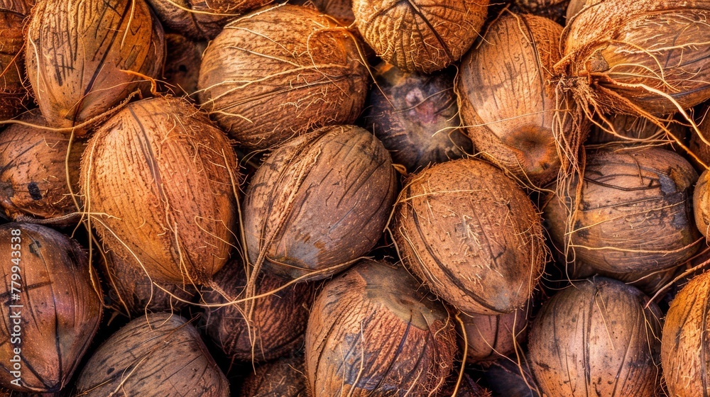 coconuts close-up texture background coconuts close-up texture background