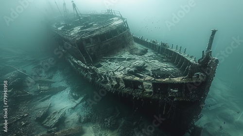 Beneath the surface, time stands still as the wreckage of a medieval ship lies entombed in the oc photo