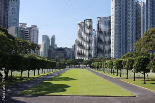 The Manila American Cemetery drive up entrance on April 1, 2024 © Nicholas