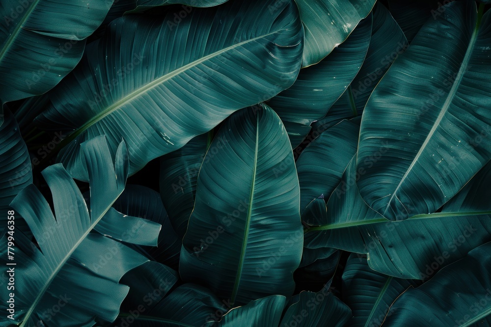 Emerald Canopy: Intricate Dance of Shadows and Green Tones - Generative AI Emerald Canopy: Intricate Dance of Shadows and Green Tones - Generative AI