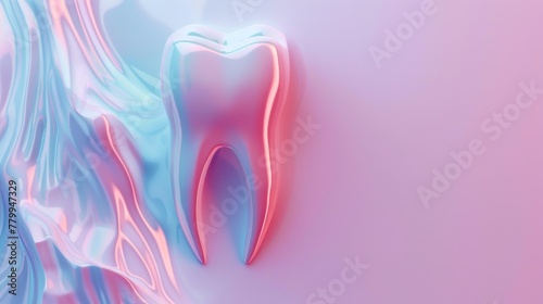 Abstract background template of dental and tooth photo