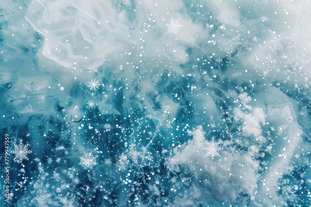 Whispering Winter: An Enchanted Fractal Snowflake Symphony - Generative AI