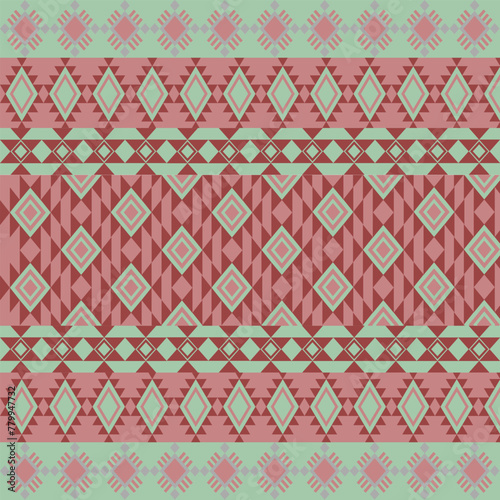 Geometric Ethnic pattern,
Native American tribal fabric.