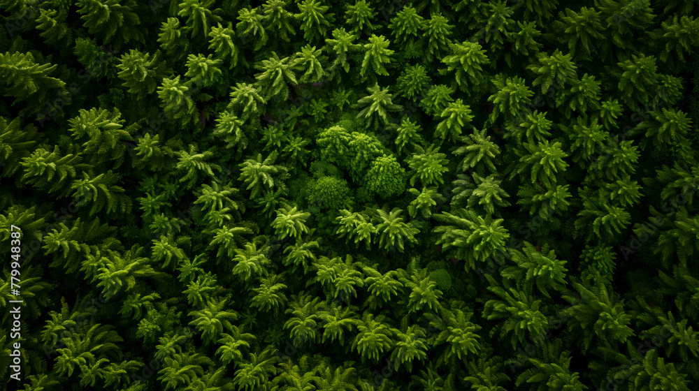Lush Green Aerial View of Dense Tropical Rainforest Vegetation Lush Green Aerial View of Dense Tropical Rainforest Vegetation