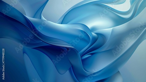 Modern abstract, blue gradient, technologyinspired background, dynamic digital flow photo