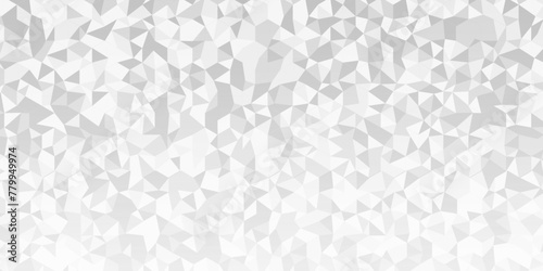 Fototapeta Naklejka Na Ścianę i Meble -  	
Vector geometric seamless technology gray and white transparent triangle background. Abstract digital grid light pattern gray Polygon Mosaic triangle Background, business and corporate background.