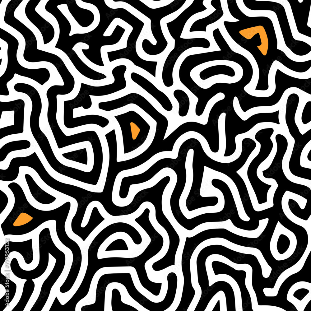 Maze Seamless Pattern background