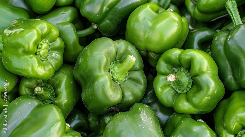 green peppers close-up texture background green peppers close-up texture background