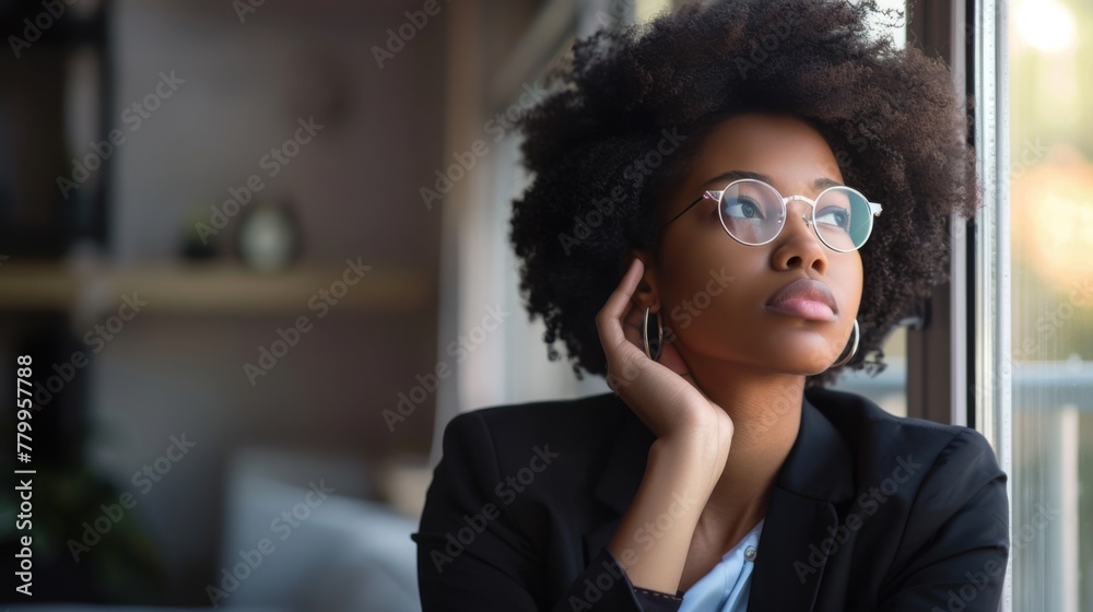 Contemplative Woman by the Window Contemplative Woman by the Window