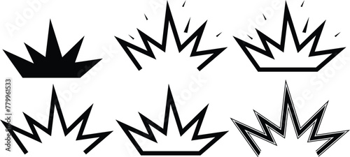 Collision isolated vector illustration icon. Explosion emoji illustration icon