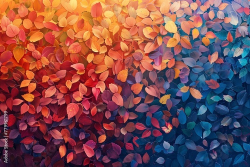 Obraz na płótnie An autumm color leaves textured background w salonie