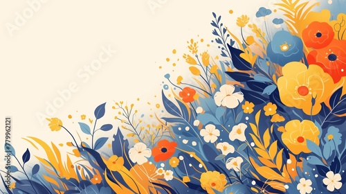 abstract spring floral background