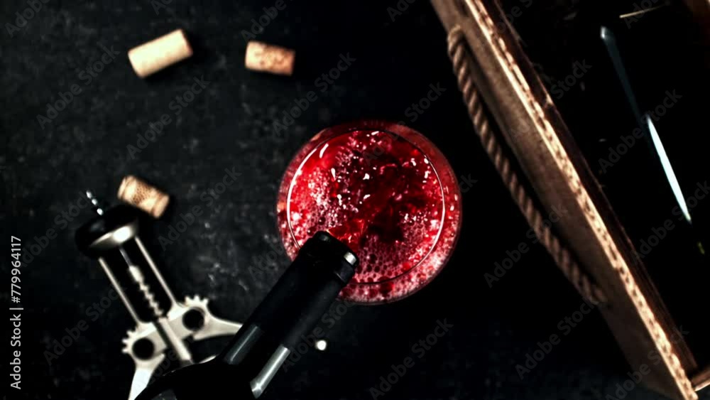 Super slow motion red wine. High quality FullHD footage Super slow motion red wine. High quality FullHD footage
