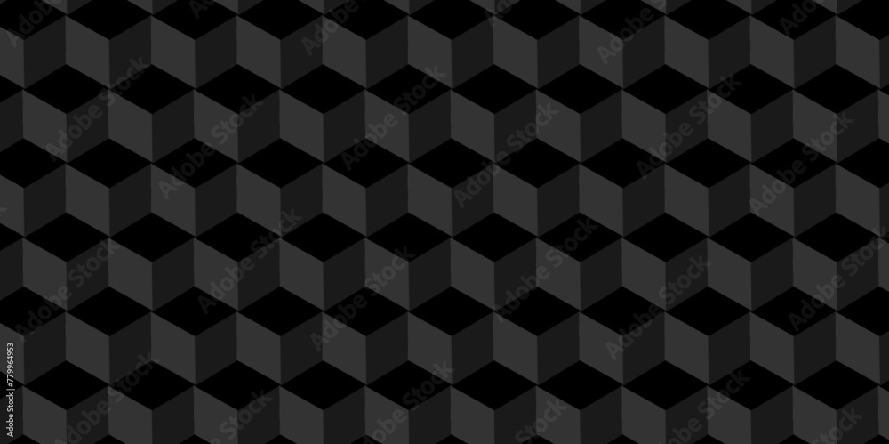 Abstract cubes geometric tile and mosaic wall or grid backdrop hexagon technology wallpaper background. Black and gray geometric block cube structure backdrop grid triangle texture vintage design. Abstract cubes geometric tile and mosaic wall or grid backdrop hexagon technology wallpaper background. Black and gray geometric block cube structure backdrop grid triangle texture vintage design.
