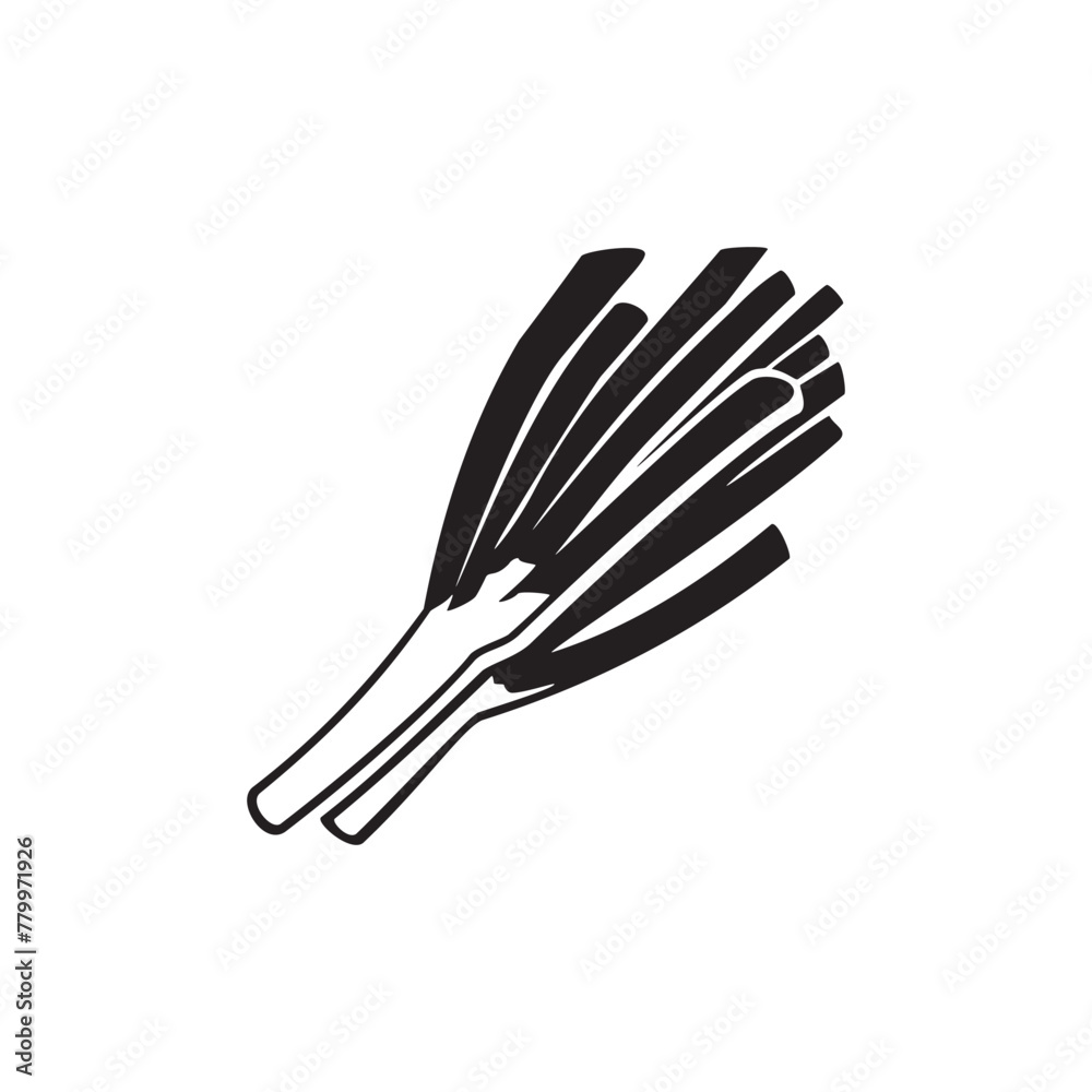 leek icon symbol sign vector leek icon symbol sign vector