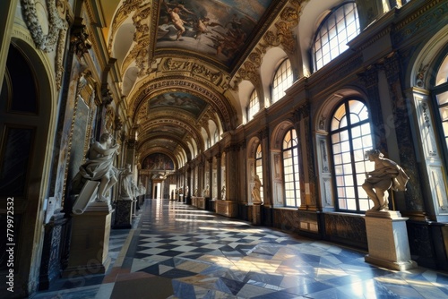 Interior of a museum in Italy