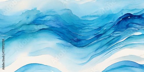 Sea water ocean wave vector background. Blue water ocean sea wave seamless background. Water  ocean wave white and soft blue aqua  teal texture