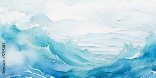 Sea water ocean wave vector background. Blue water ocean sea wave seamless background. Water ocean wave white and soft blue aqua, teal texture.