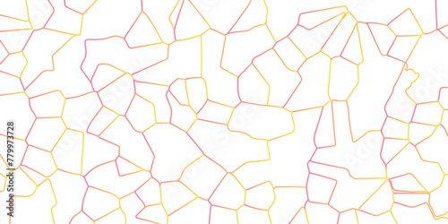 Colorful gradient strokes on white background crystalized broken glass effect vector design