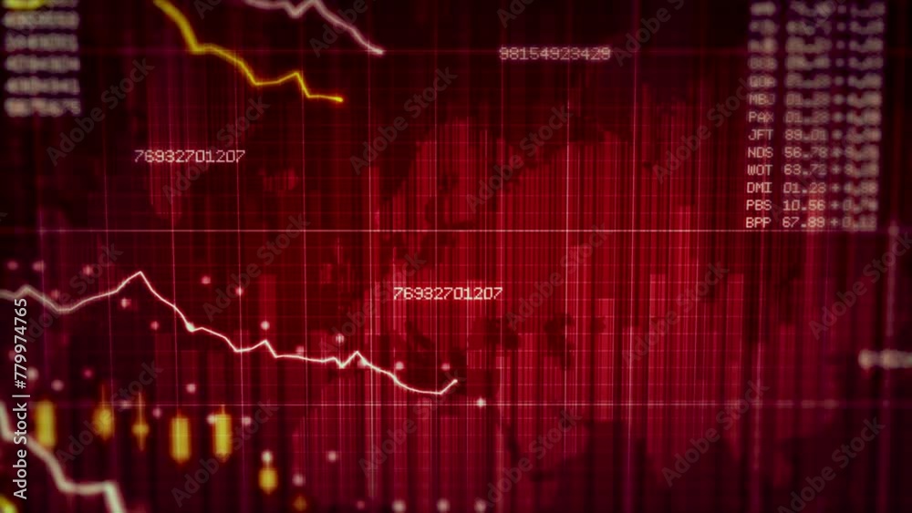 Decreasing Line Chart Graph, Business Development Concept Animation. Stock Numbers Showing Profits and Losses Over Time. World Trade Economic Statistics Chart. Financial Decline or Crash.
Decreasing Line Chart Graph, Business Development Concept Animation. Stock Numbers Showing Profits and Losses Over Time. World Trade Economic Statistics Chart. Financial Decline or Crash.