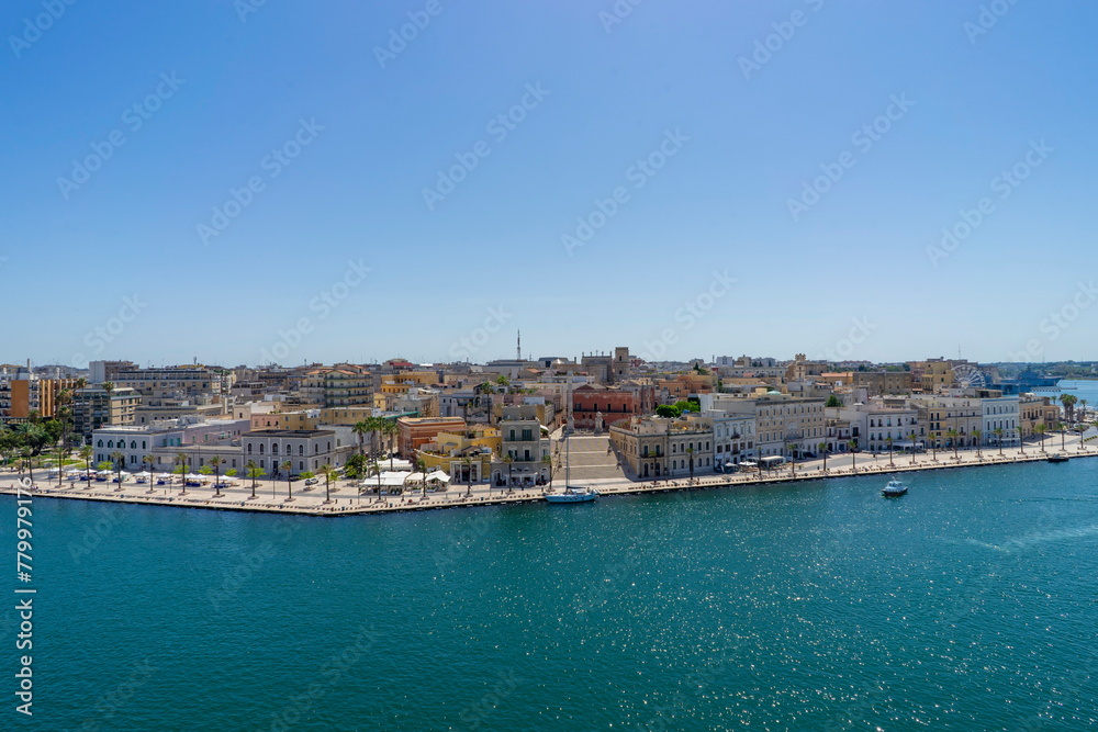 Panorama of the Italian city of Brindisi from above Panorama of the Italian city of Brindisi from above