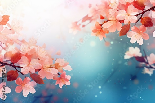 Blossoming Spring flower background. Spa daisy color. Generate Ai