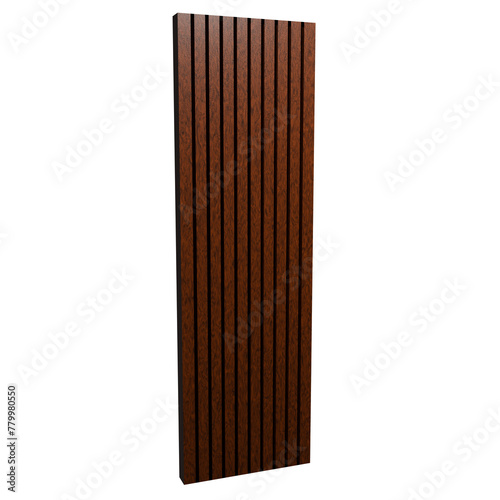 Panel decorativo de madera.