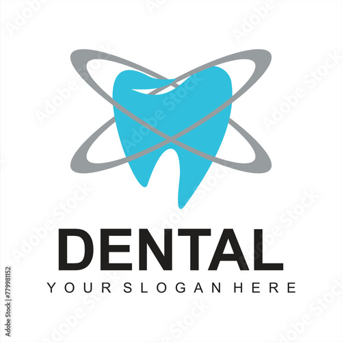 modern Dental logo icon design vectortemplate photo