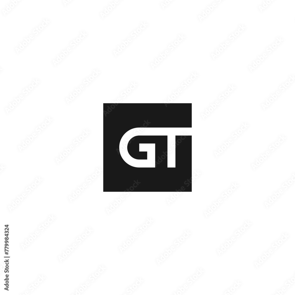 GT monogram logo inside square frame. GT monogram logo inside square frame.
