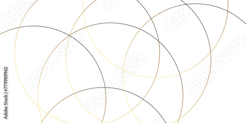 Abstract white background circle pattern on banner with shadow. White and golden color technology concept geometric line vector background.