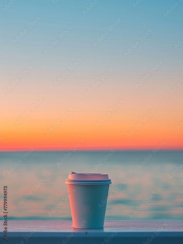 Minimalist depiction of a school bus with a Thank You banner, set against a serene morning backdrop Minimalist depiction of a school bus with a Thank You banner, set against a serene morning backdrop