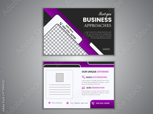 Simple and clean post card  Design 