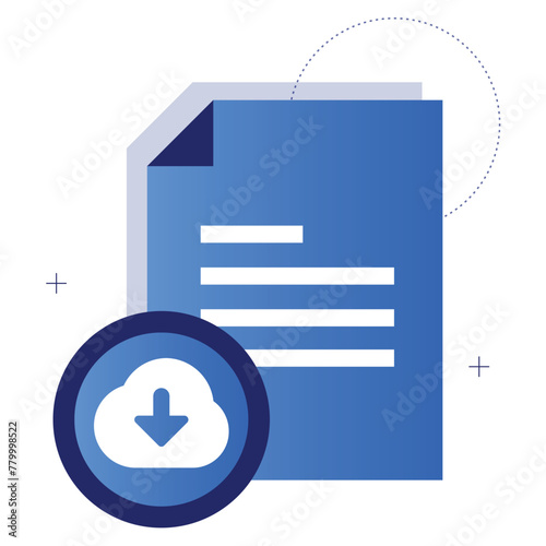 Optimize cloud download processes with the download to cloud icon, allowing users to swiftly transfer files from cloud storage for local use.