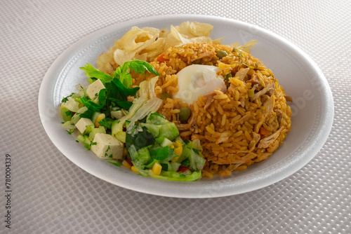 Traditional Indonesian Fried Rice dish, a culinary delight of cooked rice