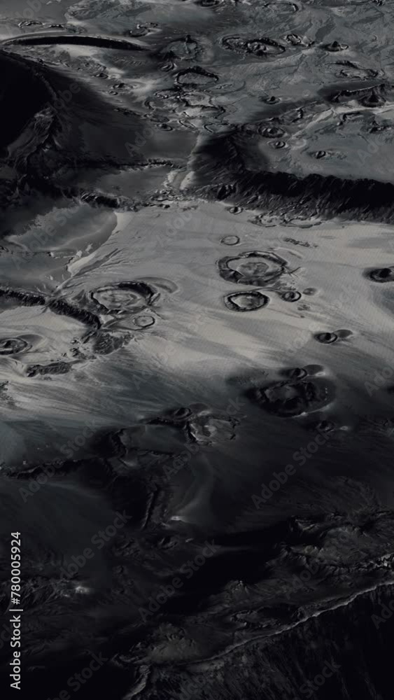 Moon surface with many craters Moon surface with many craters