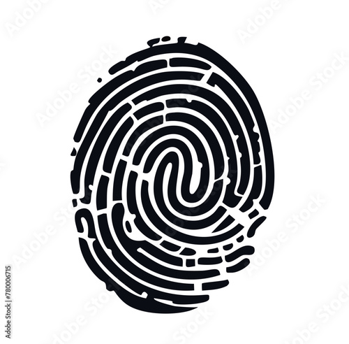 isolated element fingerprint, transparent background  