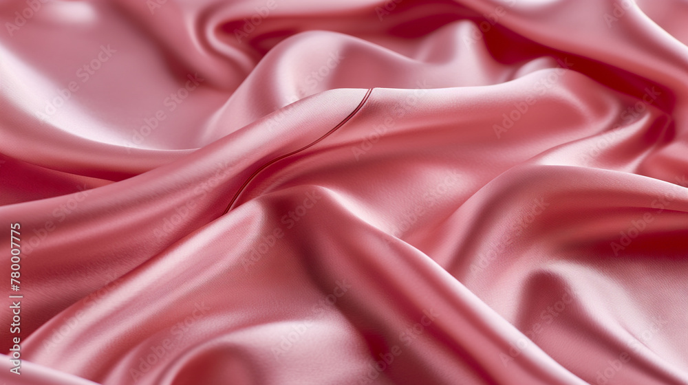 Fototapeta premium Shiny, smooth satin fabric in dusty rose color with a slight sheen and soft texture