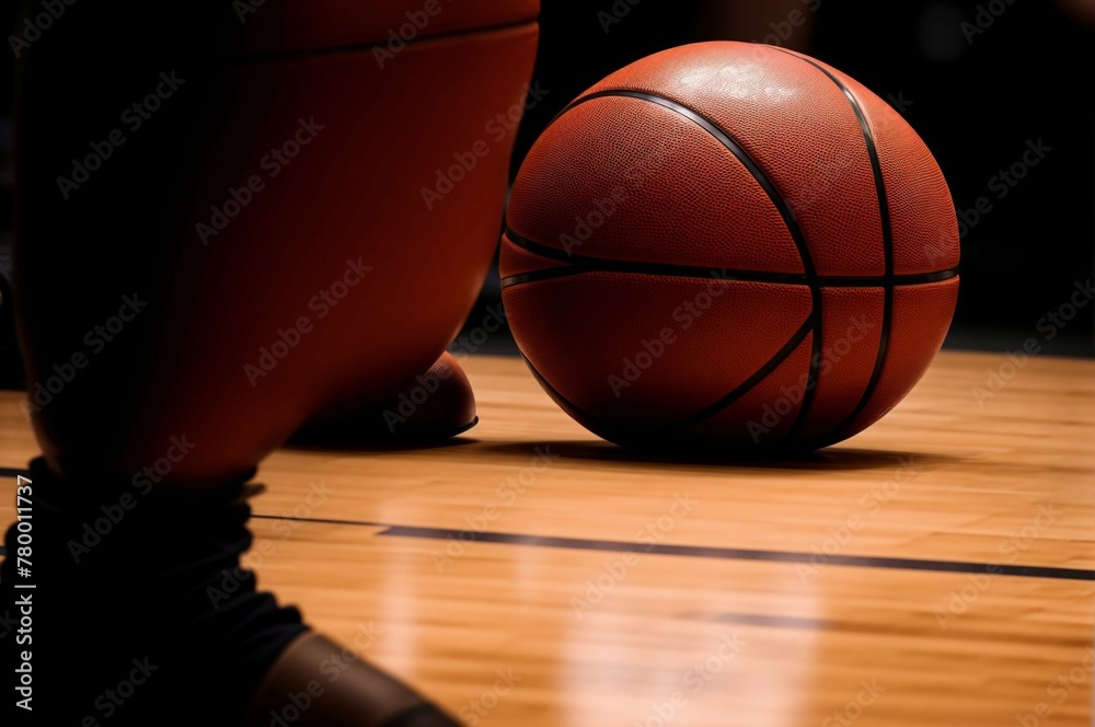 Three red basketballs are stacked on top of each other Three red basketballs are stacked on top of each other