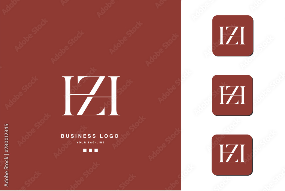 HZ, ZH, H, Z, Abstract Letters Logo monogram HZ, ZH, H, Z, Abstract Letters Logo monogram