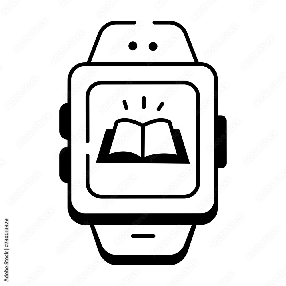 Obraz premium Liner Smartwatch Icons