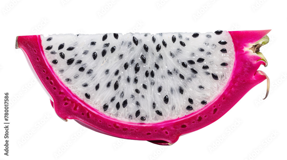 red dragon fruit slice, pitaya isolated on transparent background red dragon fruit slice, pitaya isolated on transparent background