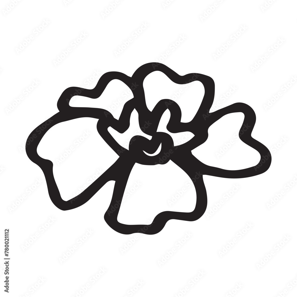 vector doodle illustration of flower vector doodle illustration of flower
