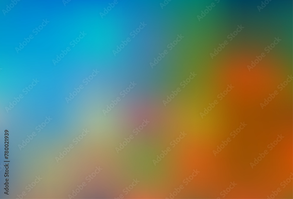 Light Blue, Yellow vector blurred bright pattern.