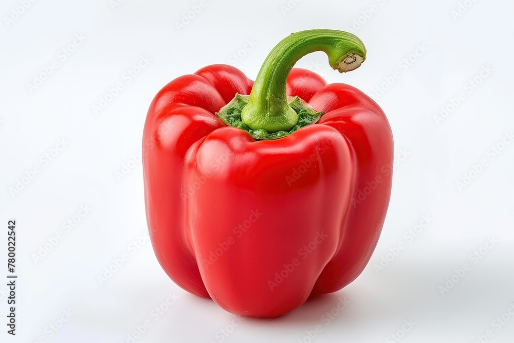 Ripe red pepper isolated on white background Ripe red pepper isolated on white background