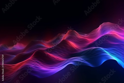 Vibrant Fiber Optics Colorful Technological Background