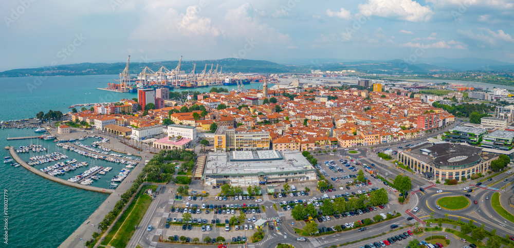 Fototapeta premium Aerial view of Slovenian town Koper