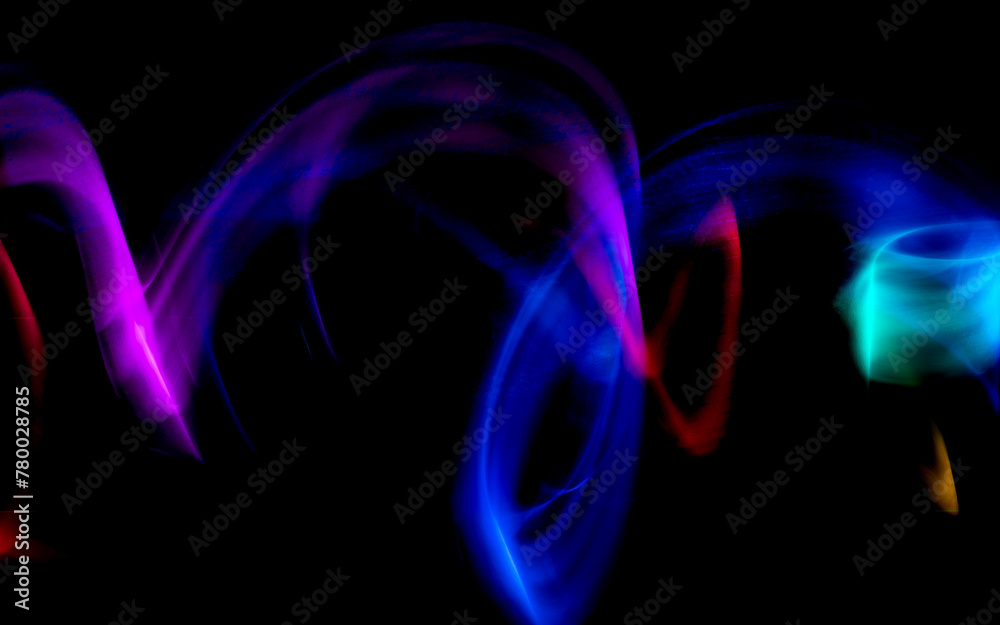 Abstract colorful irregular lines background. Long exposure. Light painting photography Abstract colorful irregular lines background. Long exposure. Light painting photography