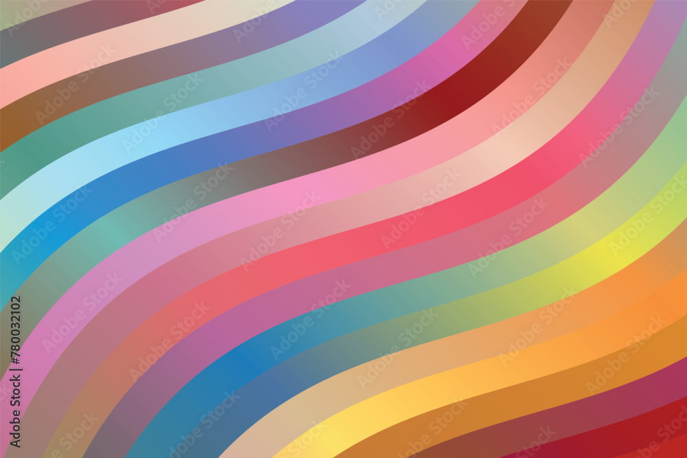 Obraz premium Multicolor striped abstract background. Vector illustration.